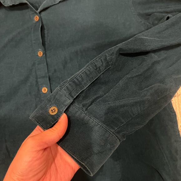 J.Jill Corduroy Cotton button down top - Picture 7 of 10
